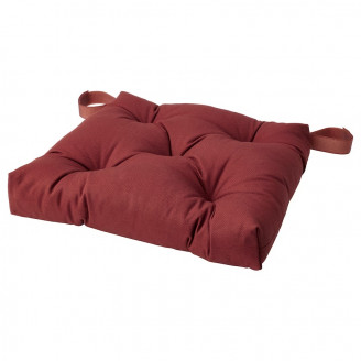 МАЛИНДА Подушка на стул, коричнево-красный 