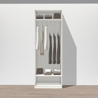 ПАКС Шкаф, 75х60х236 см, гардероб белый
