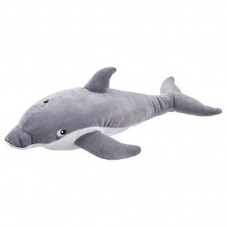 БЛОВИНГАД Мягкая игрушка, дельфин серый 50 см