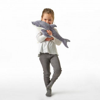 БЛОВИНГАД Мягкая игрушка, дельфин серый 50 см