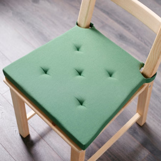 ЮСТИНА Подушка на стул, зеленый 