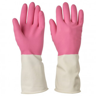 РИННИГ Хозяйственные перчатки, M, розовый
