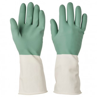 РИННИГ Хозяйственные перчатки, M, зеленый
