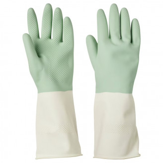 РИННИГ Хозяйственные перчатки, S, зеленый