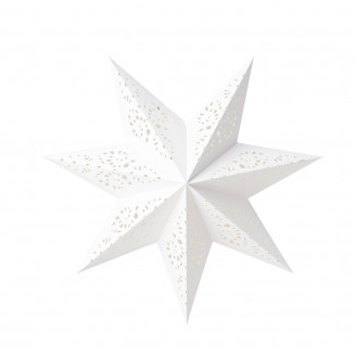 СТРОЛА Абажур, кружево, звезда 48 см, белый