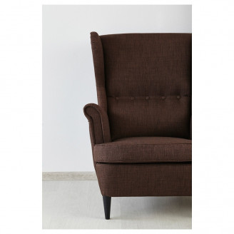 СТРАНДМОН Кресло с подголовником, коричневый